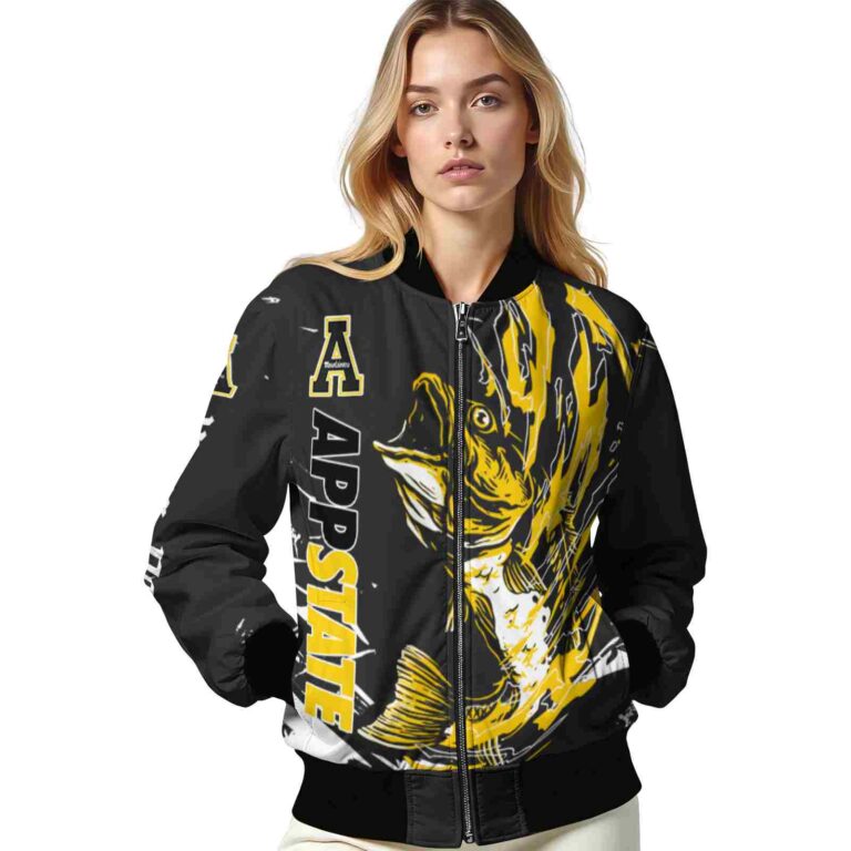 custom appalachian state mountaineers fishing passion black white jacket latest model