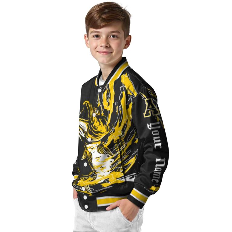 custom appalachian state mountaineers fishing passion black white jacket trendy