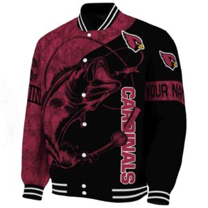 custom arizona cardinals fishing rod black jacket best selling