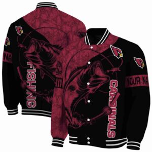 custom arizona cardinals fishing rod black jacket fashion forward