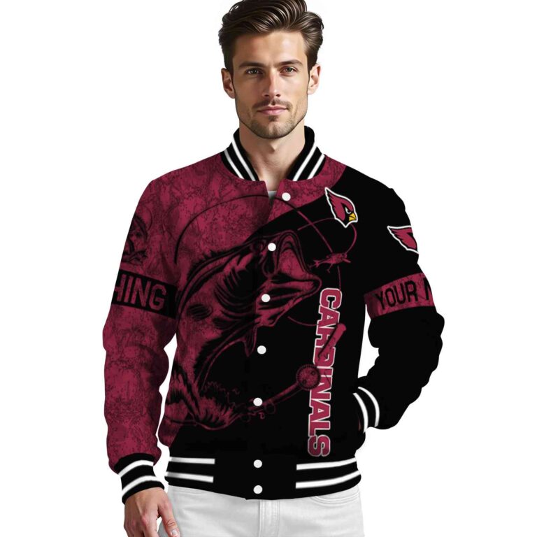 custom arizona cardinals fishing rod black jacket high quality