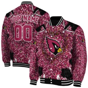 custom arizona cardinals heart explosion red jacket fashion forward