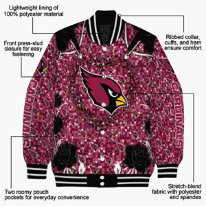 custom arizona cardinals heart explosion red jacket new arrival