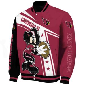 custom arizona cardinals mickey football red white jacket best selling