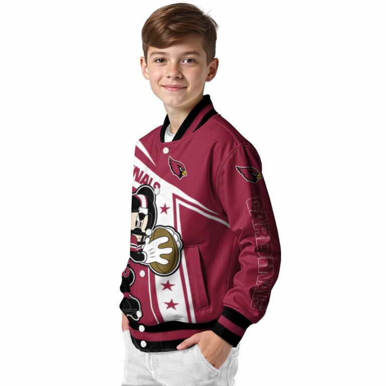 custom arizona cardinals mickey football red white jacket trendy