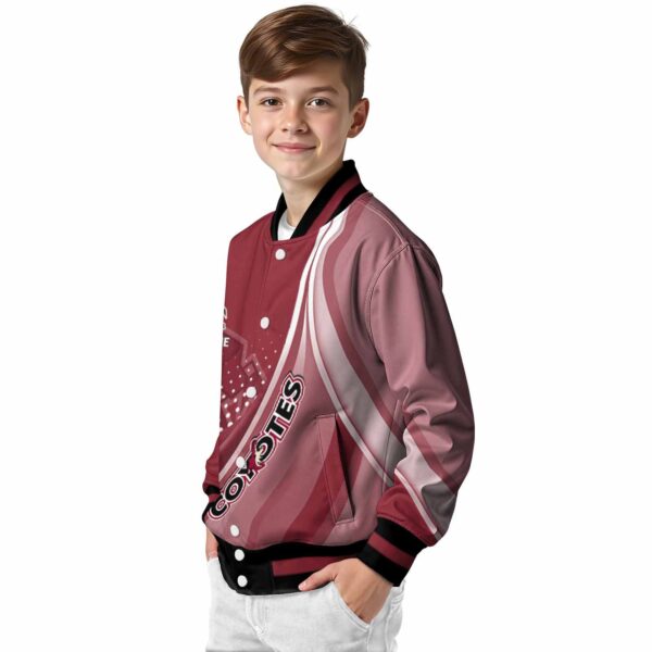 custom arizona coyotes wave patterns red jacket trendy