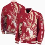 custom arizona diamondbacks fishing passion red white jacket best selling