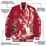 custom arizona diamondbacks fishing passion red white jacket best selling
