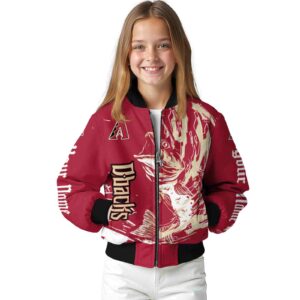 custom arizona diamondbacks fishing passion red white jacket top rated