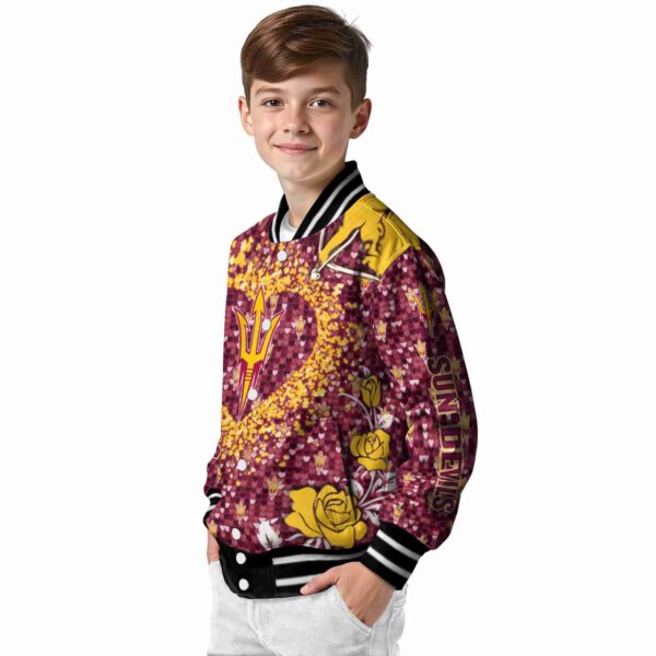 custom arizona state sun devils heart explosion maroon jacket trendy