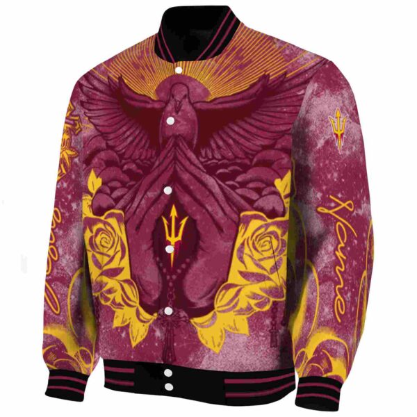 custom arizona state sun devils praying hands maroon jacket best selling