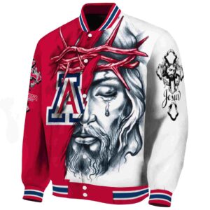 custom arizona wildcats jesus tears red white jacket best selling