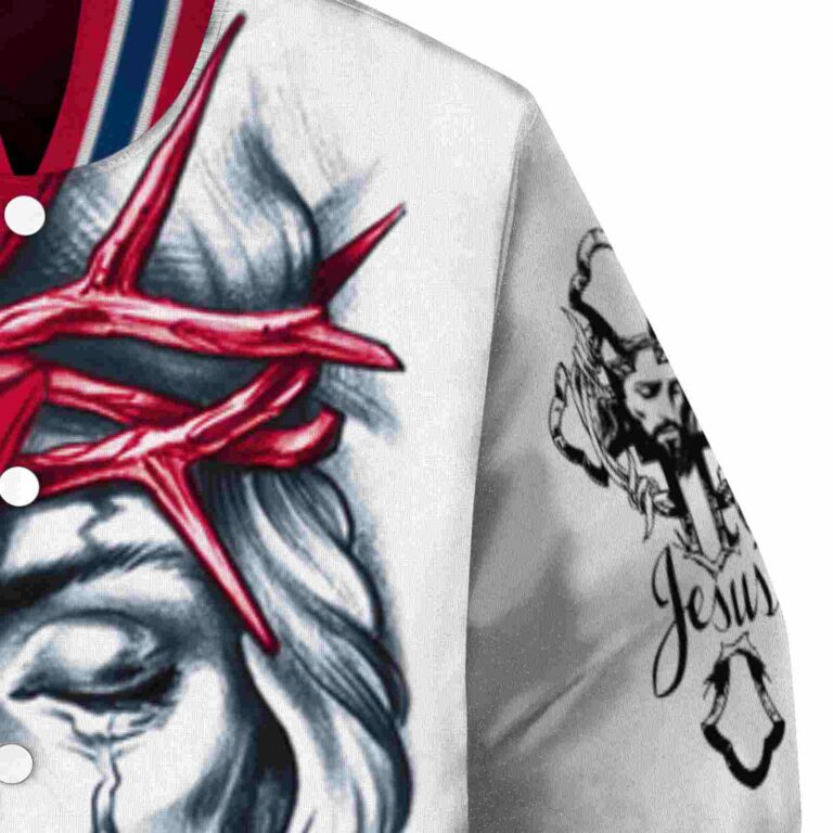 custom arizona wildcats jesus tears red white jacket premium grade