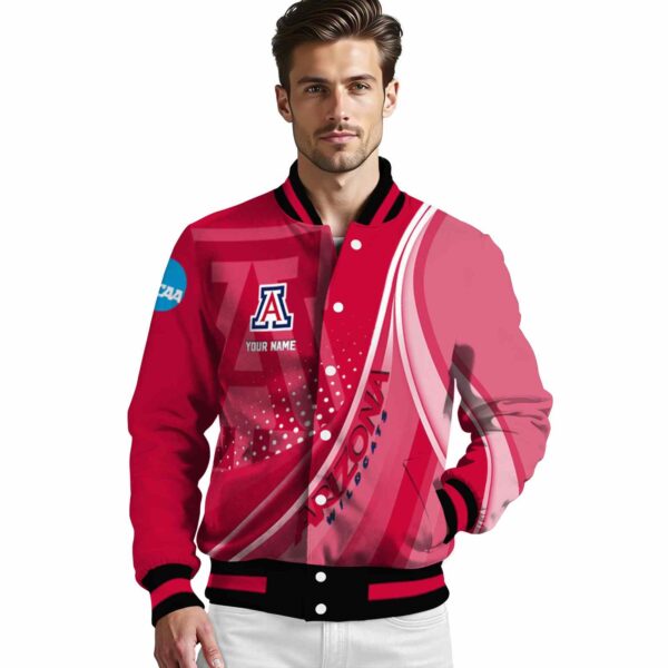 custom arizona wildcats wave patterns red jacket high quality