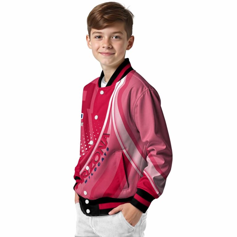 custom arizona wildcats wave patterns red jacket trendy