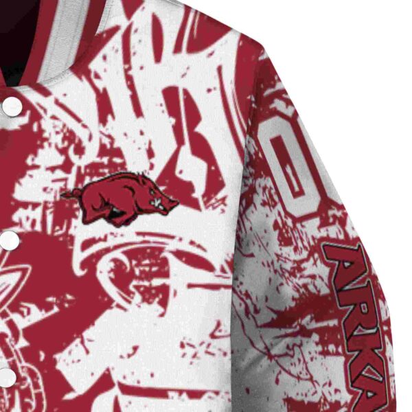 custom arkansas razorbacks fishing art red jacket premium grade