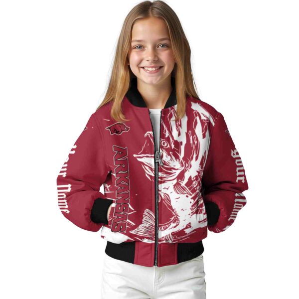 custom arkansas razorbacks fishing passion red white jacket top rated