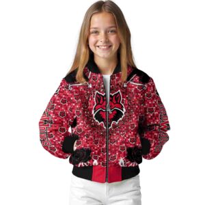 custom arkansas state red wolves heart explosion scarlet jacket top rated