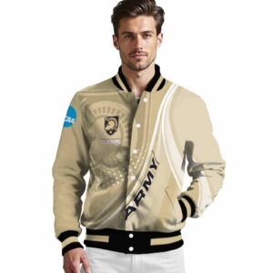 custom army black knights wave patterns gold jacket high quality