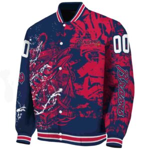 custom atlanta braves fishing art navy jacket best selling