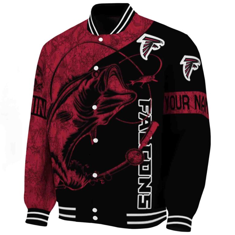 custom atlanta falcons fishing rod black jacket best selling