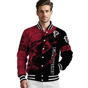 custom atlanta falcons fishing rod black jacket high quality