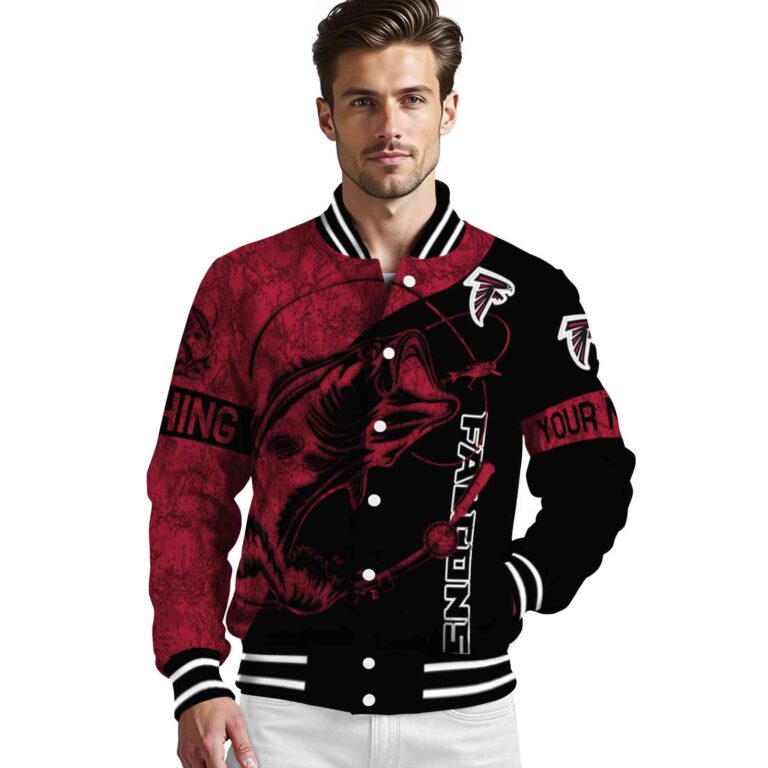 custom atlanta falcons fishing rod black jacket high quality