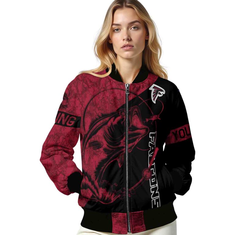 custom atlanta falcons fishing rod black jacket latest model
