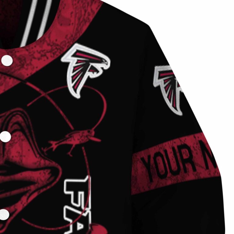 custom atlanta falcons fishing rod black jacket premium grade