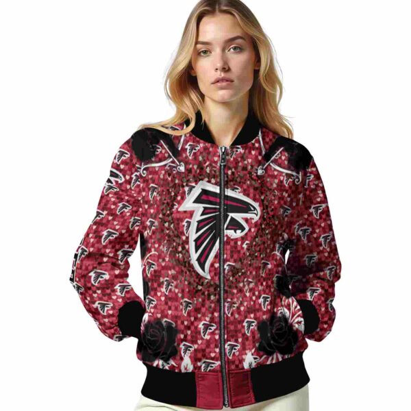 custom atlanta falcons heart explosion red jacket latest model