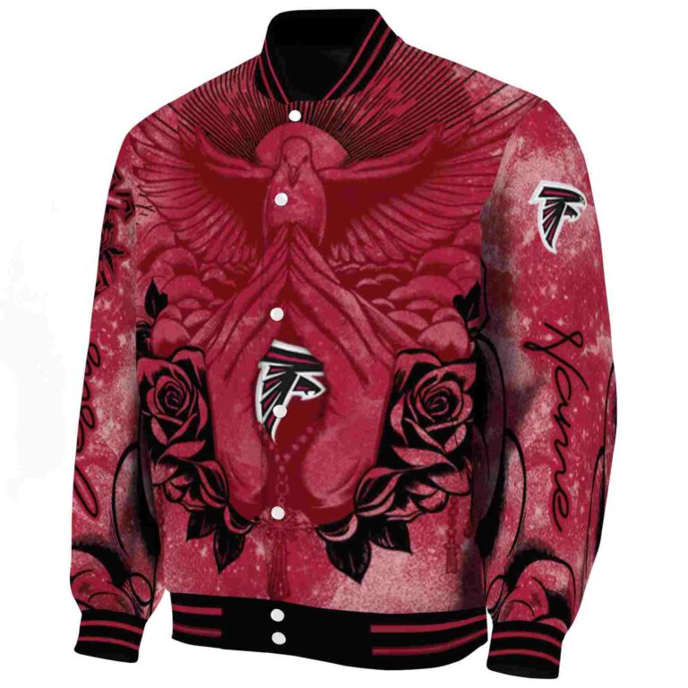 custom atlanta falcons praying hands red jacket best selling