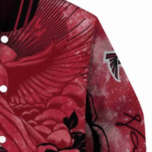 custom atlanta falcons praying hands red jacket premium grade