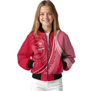 custom atlanta hawks wave patterns red jacket top rated