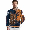 custom auburn tigers fishing art navy blue jacket high quality