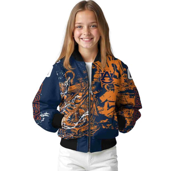 custom auburn tigers fishing art navy blue jacket top rated