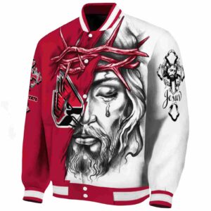 custom ball state cardinals jesus tears red white jacket best selling