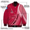 custom ball state cardinals wave patterns red jacket new arrival