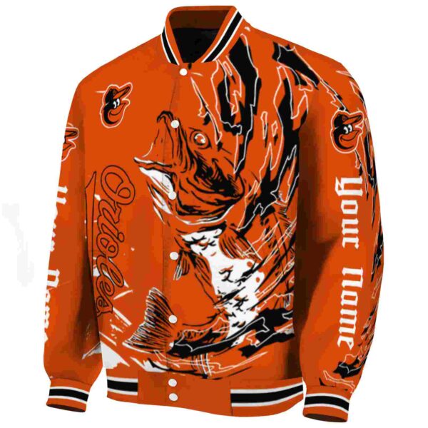 custom baltimore orioles fishing passion orange white jacket best selling