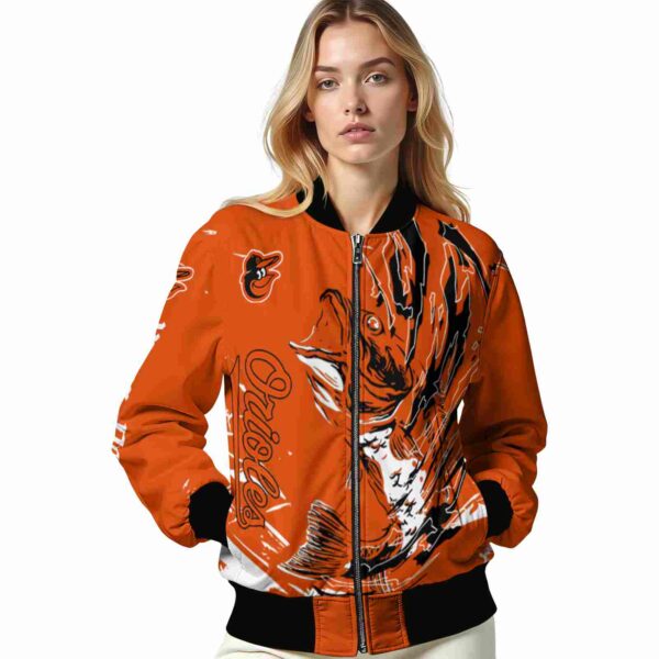 custom baltimore orioles fishing passion orange white jacket latest model