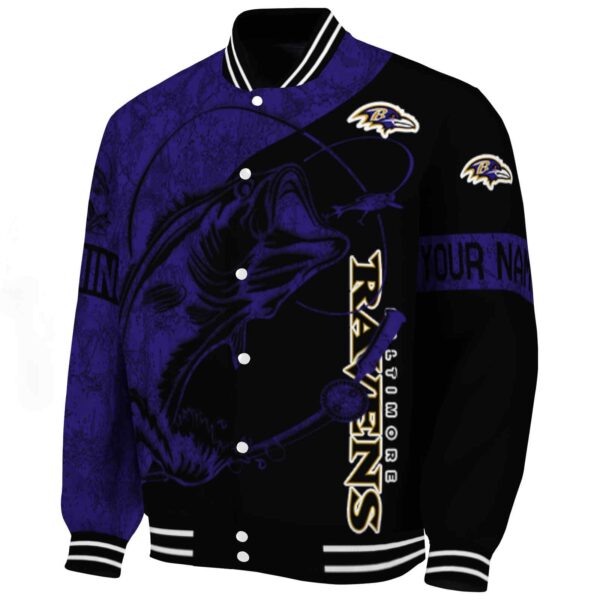custom baltimore ravens fishing rod black jacket best selling