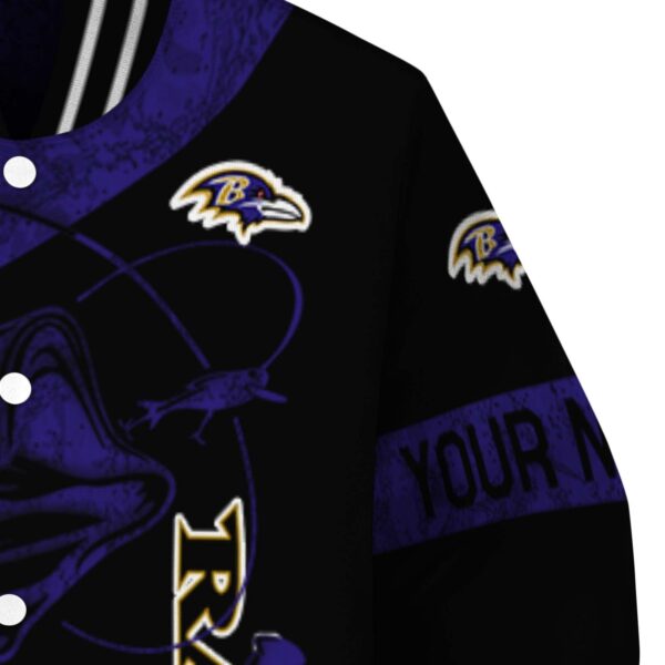 custom baltimore ravens fishing rod black jacket premium grade