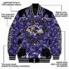 custom baltimore ravens heart explosion purple jacket new arrival