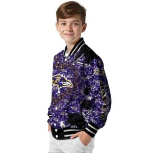 custom baltimore ravens heart explosion purple jacket trendy