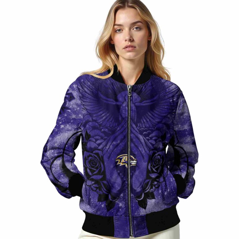 custom baltimore ravens praying hands purple jacket latest model