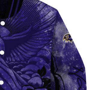 custom baltimore ravens praying hands purple jacket premium grade