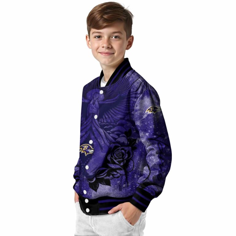 custom baltimore ravens praying hands purple jacket trendy