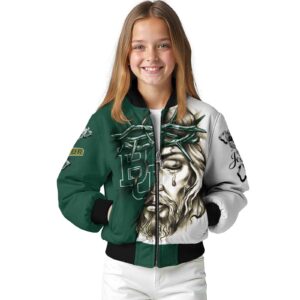 custom baylor bears jesus tears green white jacket top rated