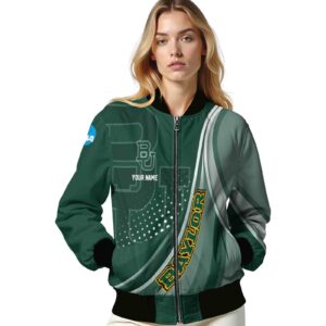 custom baylor bears wave patterns green jacket latest model