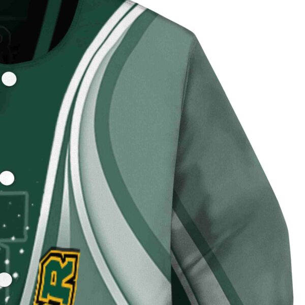 custom baylor bears wave patterns green jacket premium grade
