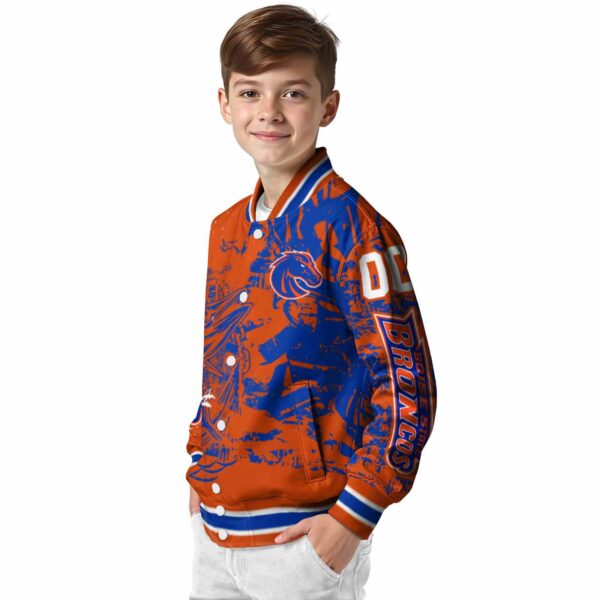custom boise state broncos fishing art orange jacket trendy